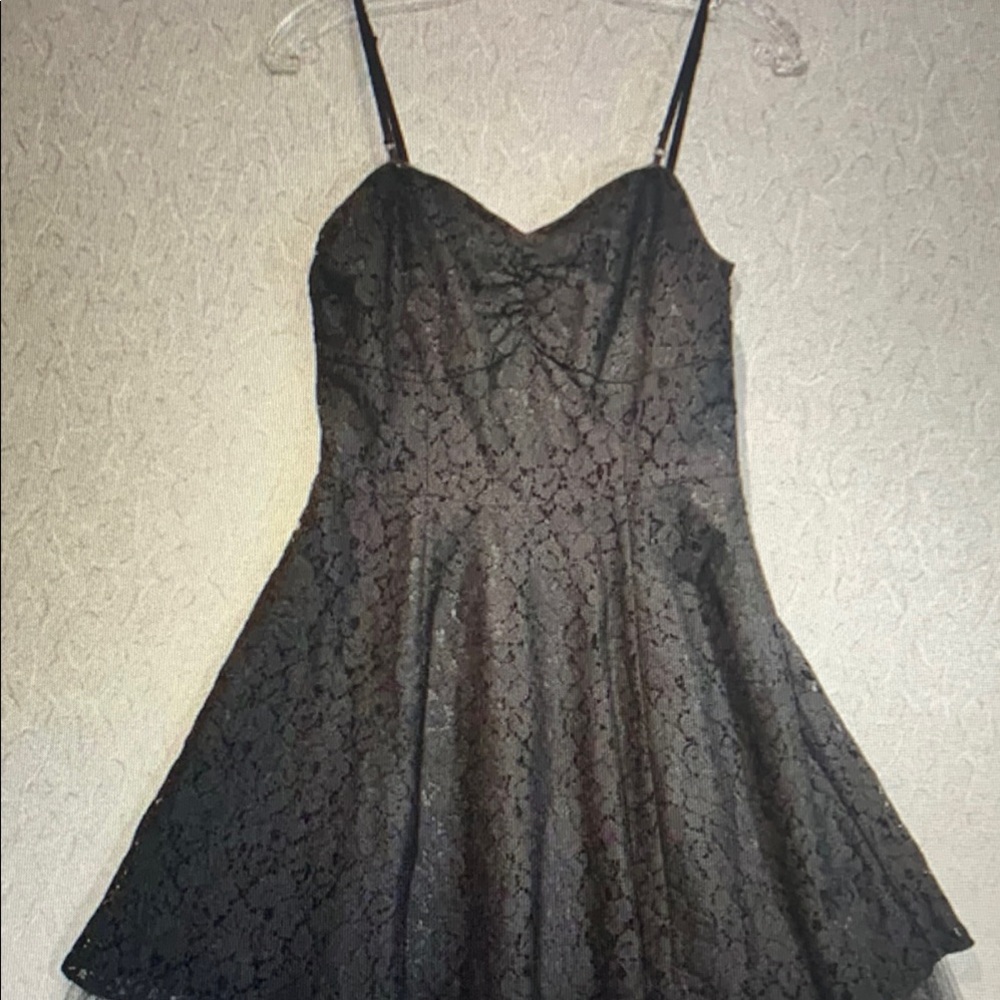Elegant Black Lace Dress